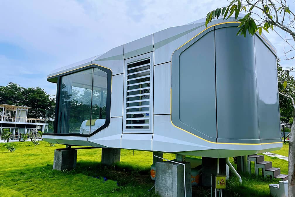 Vue intérieure de la Capsule House E5