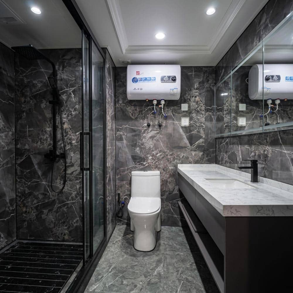 Détail d'aménagement intérieur de la Capsule House E8